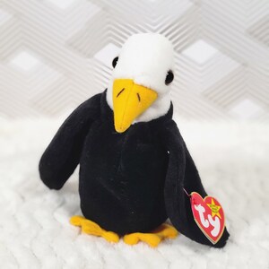 Baldy Beanie Baby (bird, black)