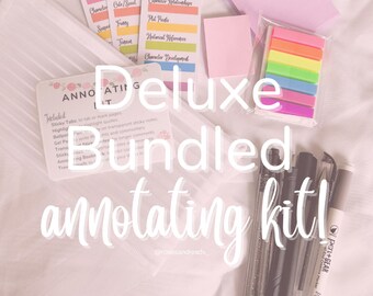 Deluxe Annotating Book Kit Bundle | Annotating Kit | Bookish Gift | Gifts for Bookworms