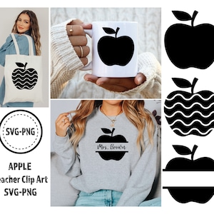 teacher svg | apple monogram svg | apple svg | apple clipart svg | teacher monogram | apple name frame svg | teacher split monogram svg