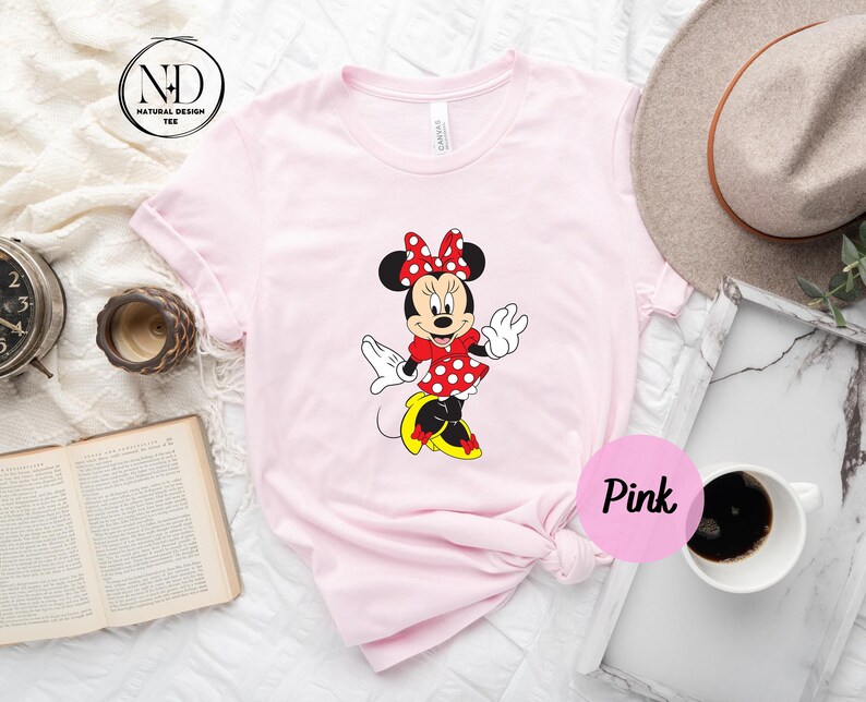 Vintage Minnie Mouse Portrait Shirt, Disneyworld Tee image 2