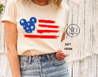 American Flag Mickey Shirt, Flag Mickey Shirt, Disney 4th of July Shirt, USA Shirt, Patriotic Shirt, Kids Shirt for Independence Day