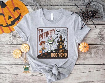Retro To Infinity and Boo-yond T-shirt, Disney Pixar Toy Story Halloween Party Shirt, Buzz Lightyear Shirt, Disneyland Halloween Shirt