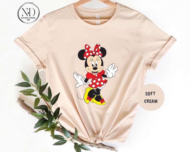 Vintage Minnie Mouse Portrait Shirt, Disneyworld Tee image 1