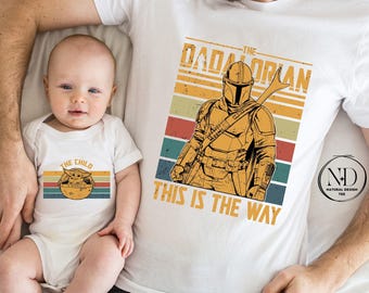 Dadalorian Shirt, Star Wars Father's Day Matching Tee