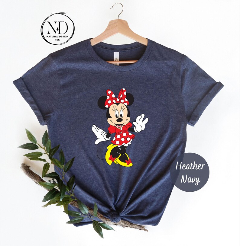 Vintage Minnie Mouse Portrait Shirt, Disneyworld Tee image 3