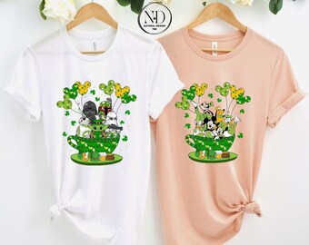 Mickey & friends Happy St. Patrick's day Disney shirt, Star Wars St Patrick's Day T-shirt ,Disneyland Patricks day Feeling lucky shirts,