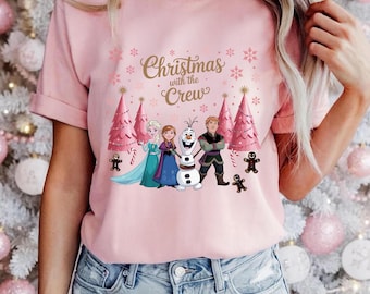 Princess Elsa Shirt, Disney Frozen Christmas Shirt,  Disney Xmas Family Trip Tee, Frozen Magic Kingdom Shirt
