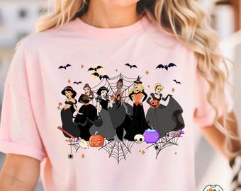 Halloween Princess Shirt, Vintage Disney Princess Halloween Shirt, Princess Halloween Witch Shirt, Disney Girl Trip Shirt, Disney Witch Tee