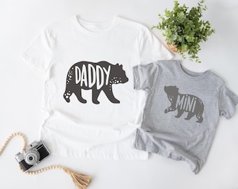Matching Father and Baby Bear Shirts, Father's Day Gift
