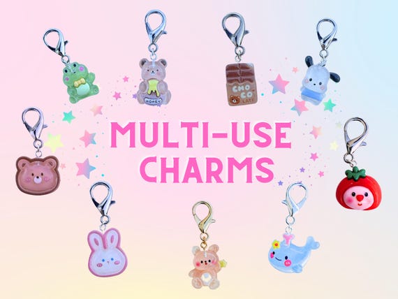 Handmade Stitch Markers, Resin Charms, Bag Zipper Pulls, Badge Swag, Grad Gifts 2026