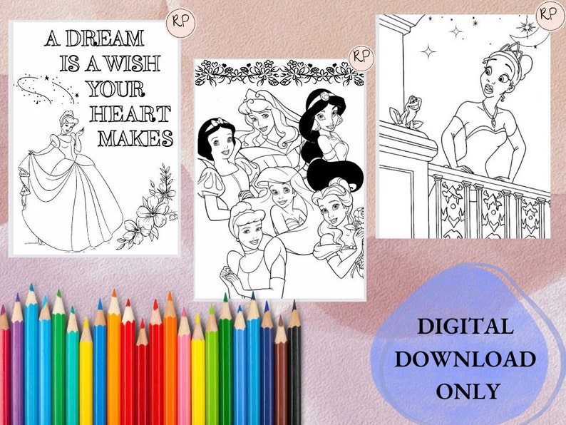 Coloring Book Disney Princesses - Il 794xN.4139750756 6z8f 