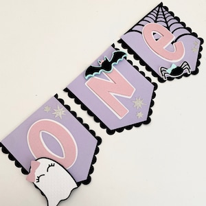 Spooky One Highchair Banner, Spooky One, Pink Halloween, Custom High Chair Banner, Girly Halloween