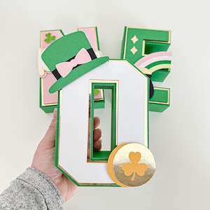 Lucky One 3D Letters, Lucky One First Birthday, Lucky One Party Decor, St. Patricks's Day 1st Birthday, Pink Lucky One Party, Lucky One