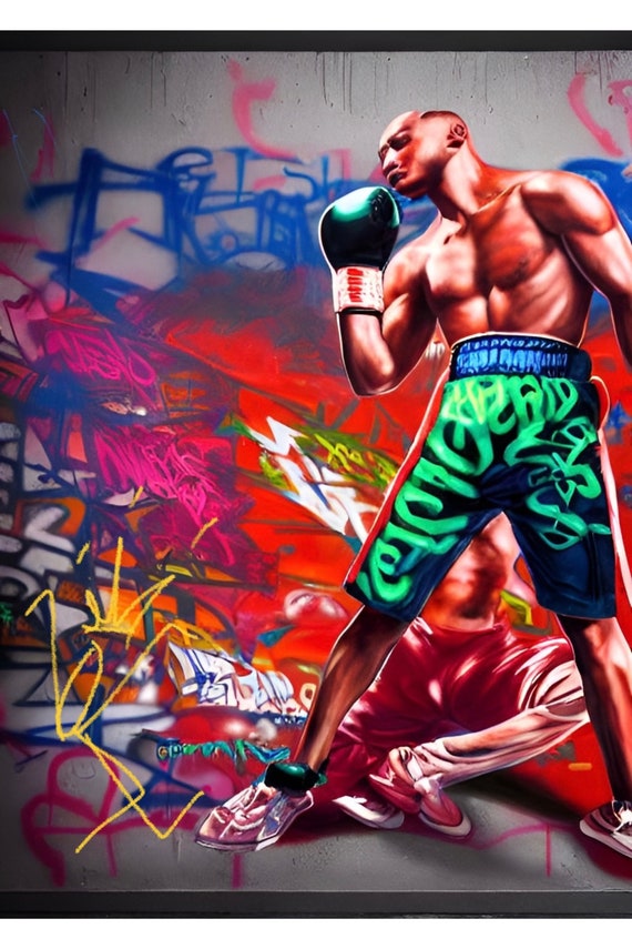 Boxing  Murals street art, Mural art, Street art graffiti