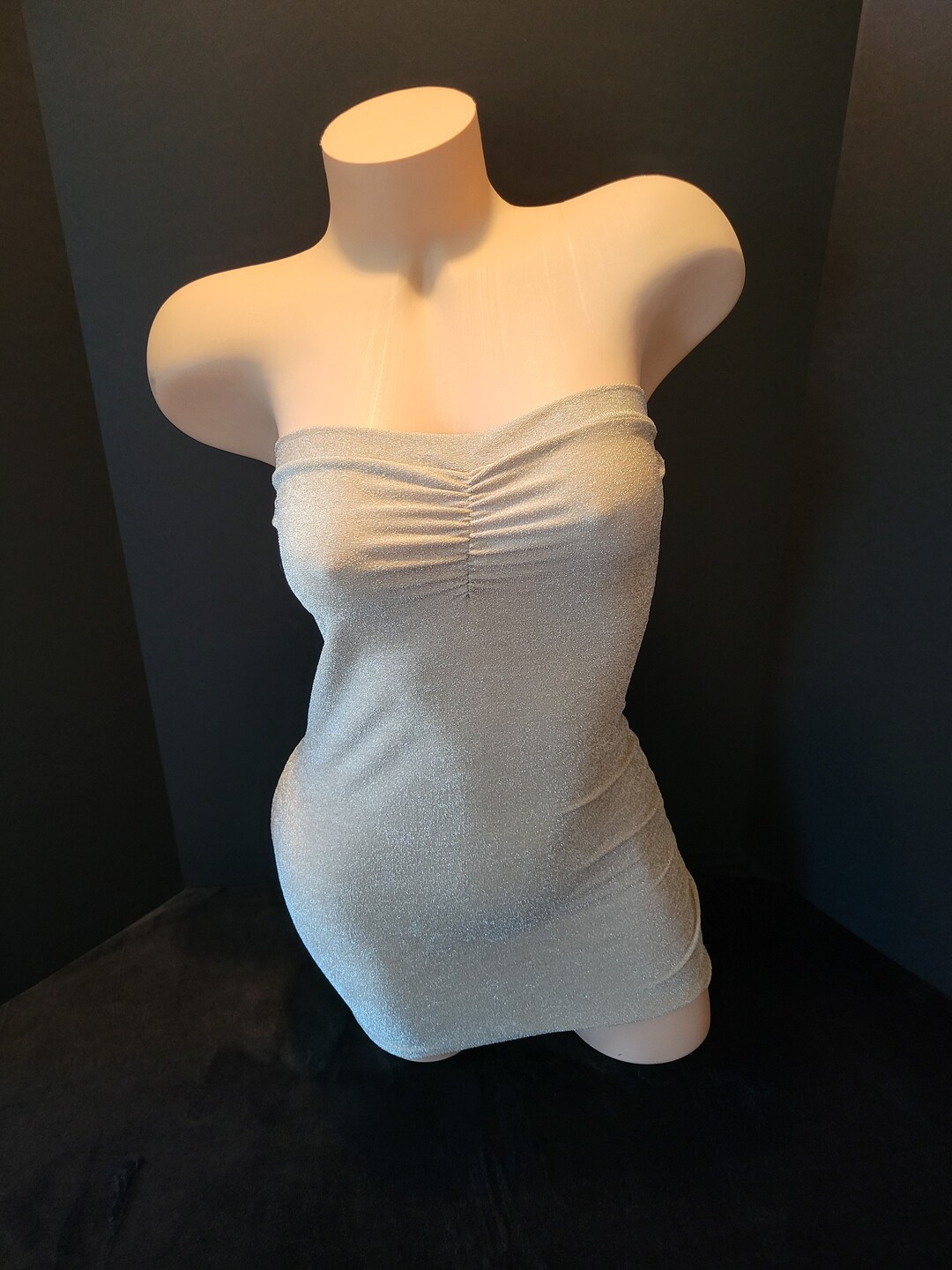 Nude Brige Tube Mini Dress With Sparkle and Shine Dancewear - Etsy