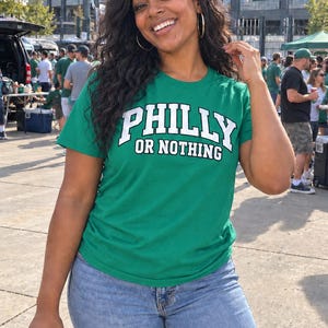 Camiseta Eagles Philly or Nothing | Camiseta Orgulho da Cidade do Futebol Americano da Filadélfia