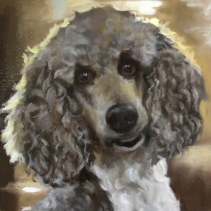 Oil painting of YOUR dog, ready to hang. Custom hand crafted art to memorialize your Good Dog or gift to a loved one. image 2