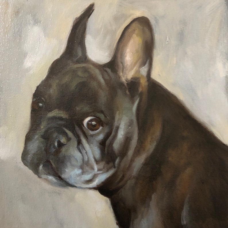 Oil painting of YOUR dog, ready to hang. Custom hand crafted art to memorialize your Good Dog or gift to a loved one. image 4