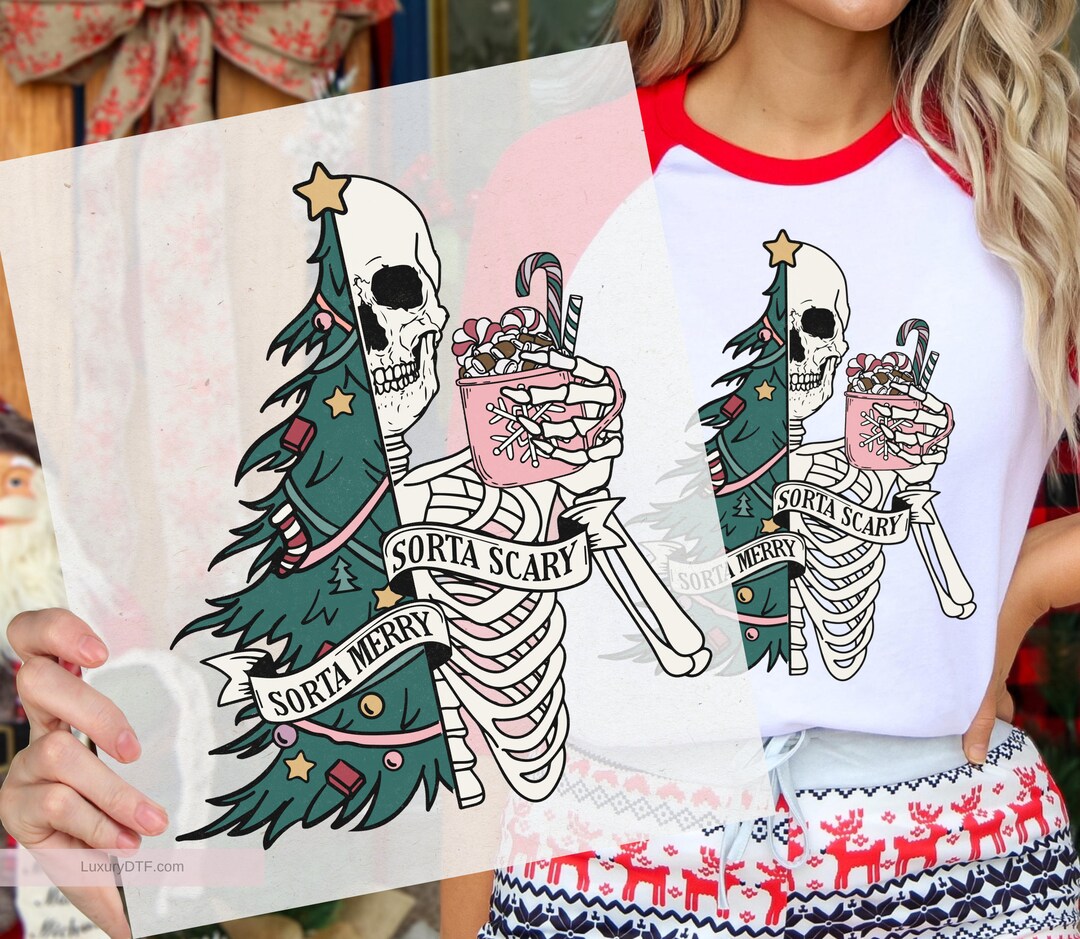 Sorta Scarry Sorta Merry Dtf Transfer, Sorta Scary Sorta Merry ...
