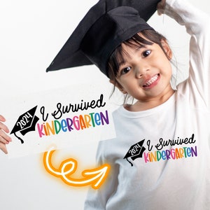 Kindergarten Graduation DTF Transfer: T-Shirt Design