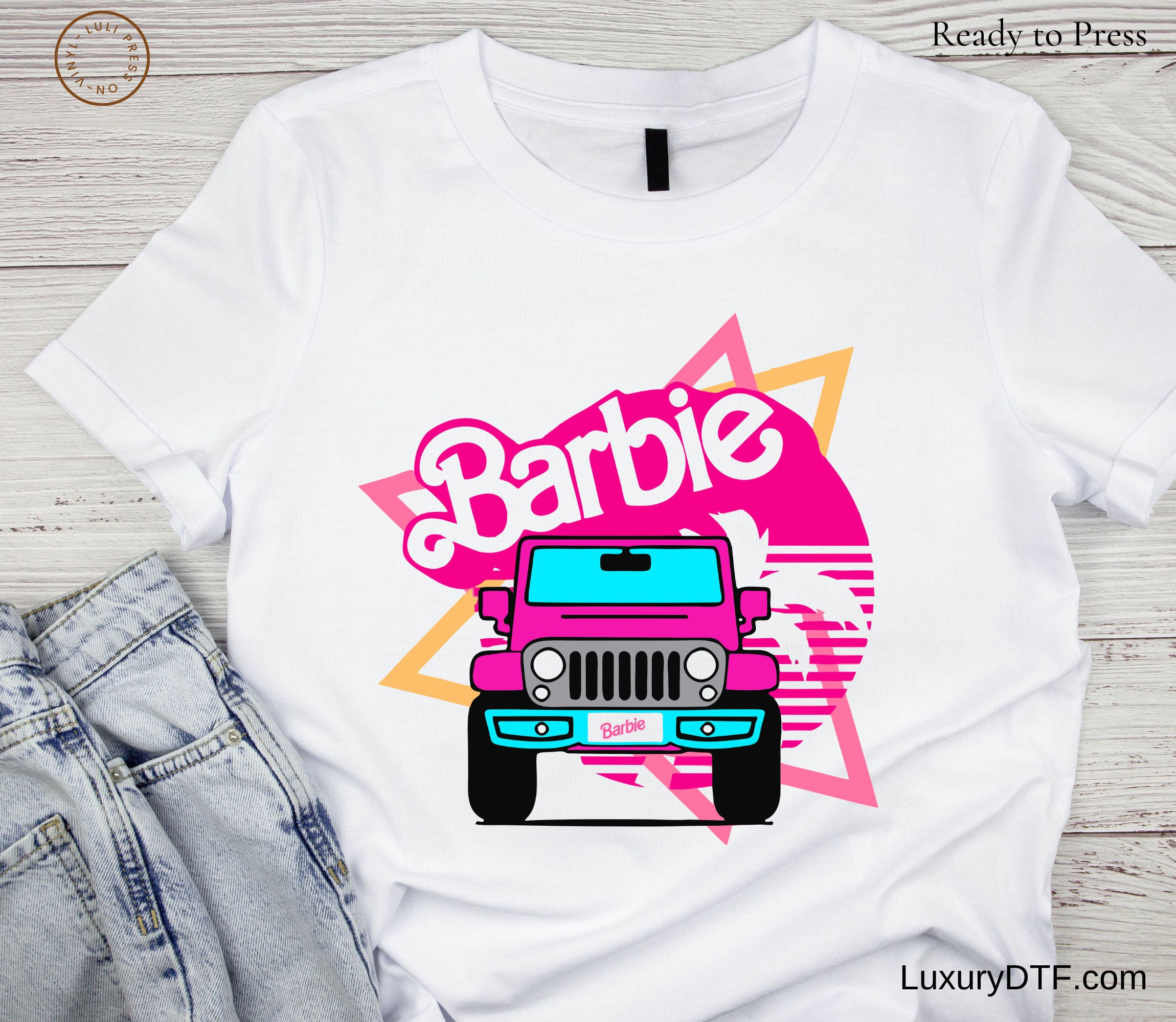 DIY BARBIE T-SHIRT with IRON PATCHES from BARBIE TRUCK TOUR! 