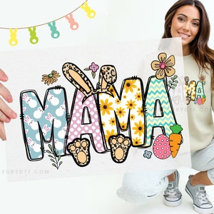 Easter Mama DTF Transfer: Ready to Press, Vibrant Colors