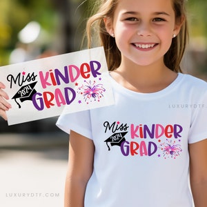 Kindergarten Graduation DTF Transfer: T-Shirt Design (Physical Item)