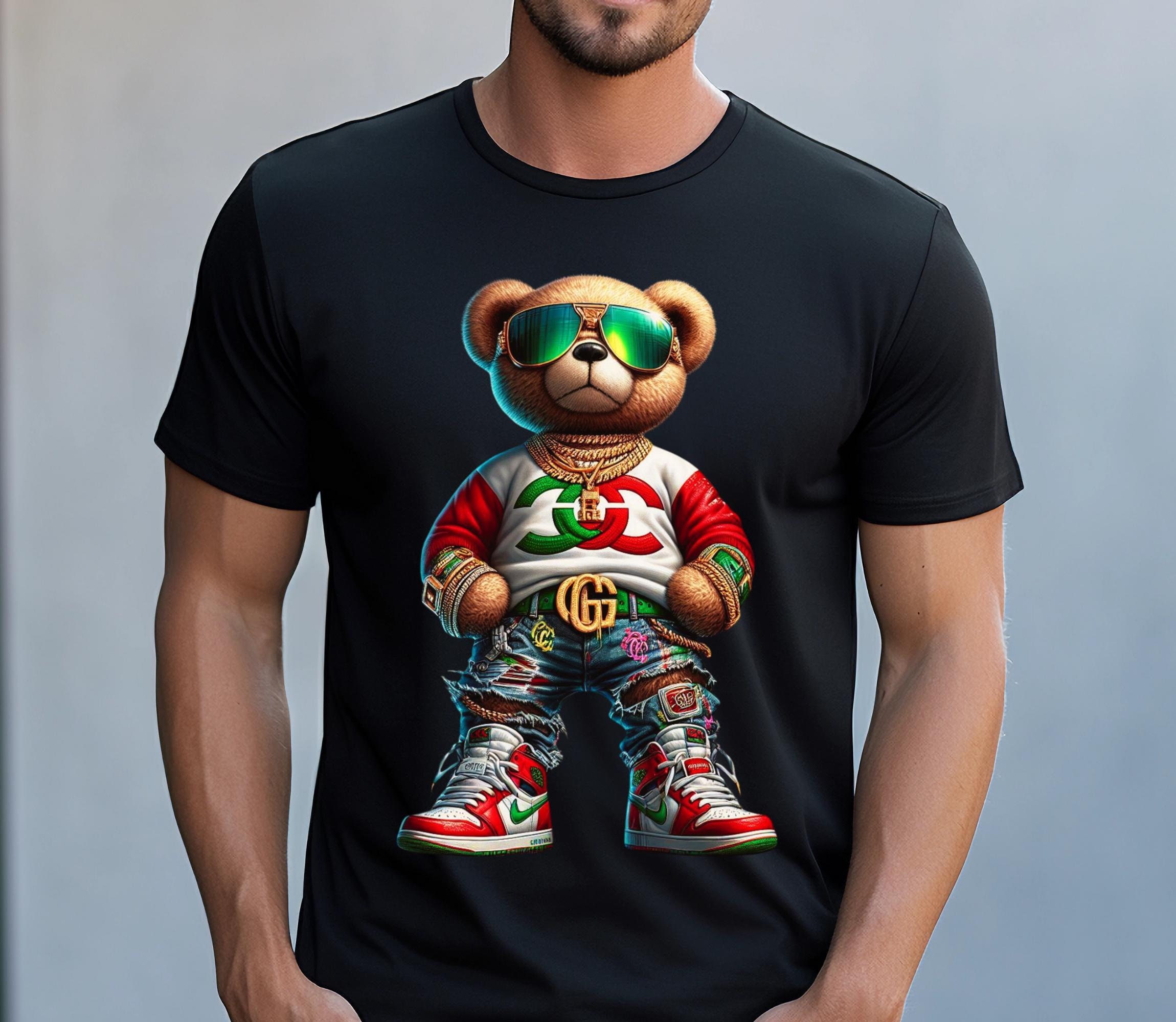 トップス frankygrow TAPE EMBROIDERY PRINT BEAR T kʌb/ Unisex t-shirt Bear on front | The Spicy Maple