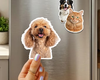 Custom Shaped Fridge Photo Magnets | Pet & Family Keepsakes | personalized gifts