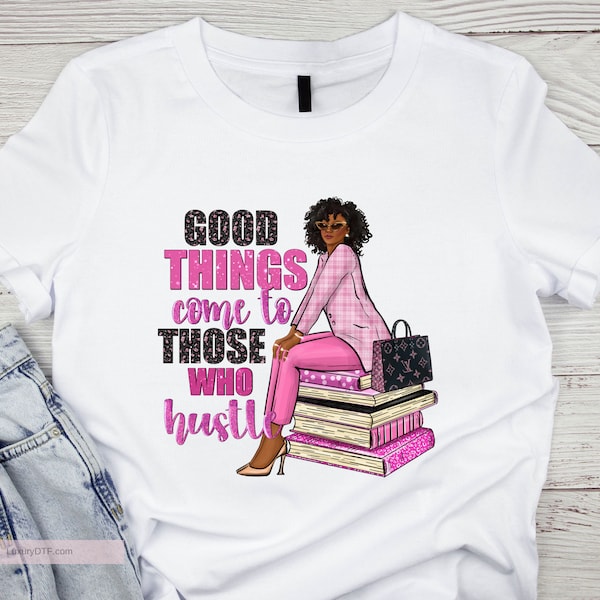 Boss lady transfers, Boss lady dtf, Ready to Press Heat Transfer for T-Shirts, Full Color Transfers, Hustle Queen transfer