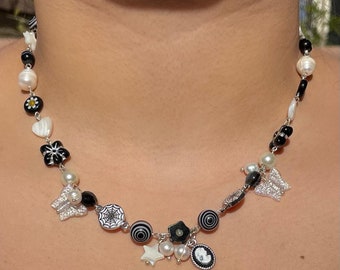 Black dahlia necklace new arrivals