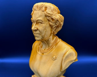 Queen Elizabeth II 3d Bust