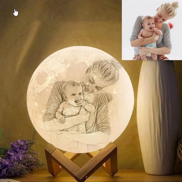 Personalized 3d Photo printed Lunar night Moon Lamp