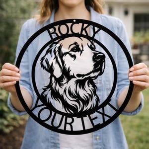 Placa de metal personalizada com foto do seu animal de estimação, placa para cachorro, presente personalizado, homenagem póstuma, para amantes de animais.