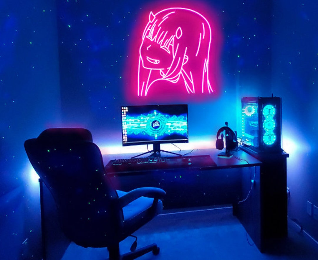 Zero Two Anime Neon Sign Led Light Cute Kawai Girls Neon Sign Bedroom Kids Room Neon Sign Wall Decor Party Bar Wall Decor Birthday Gifts Etsy