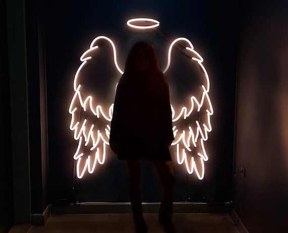 Angel wing 2024 led sign