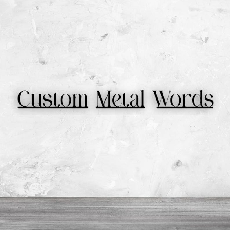 Custom Metal Words, Your Custom Text, Business Sign, Nursery Sign, Metal Letters, Personalized Wall Art, Custom Gifts