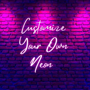 Custom Neon Sign: LED Wedding Decor, Personalized Bedroom Art