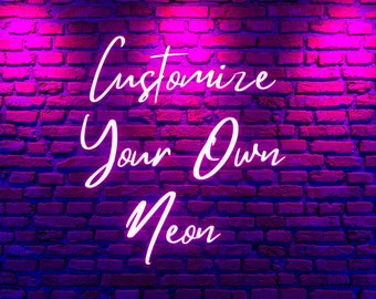 Custom Neon Sign: LED Wedding Decor, Personalized Bedroom Art