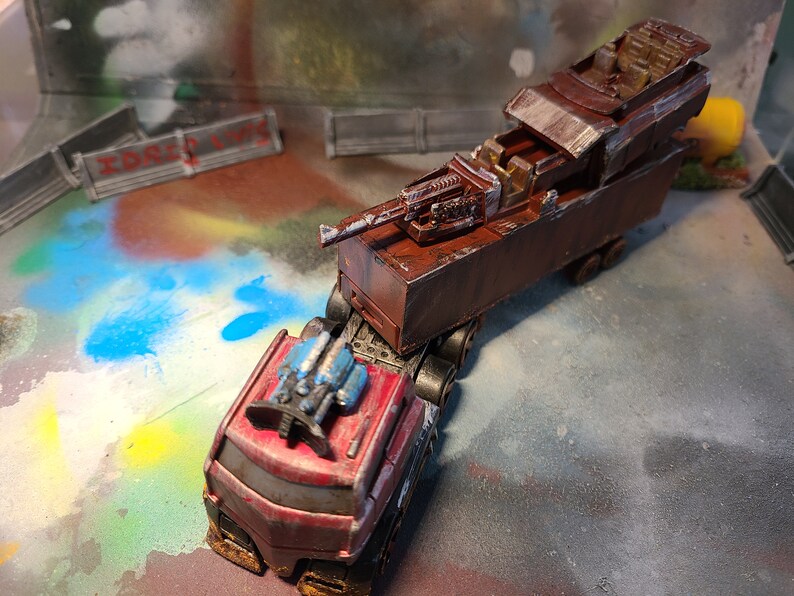 Gaslands War Rig bronco Hand-painted Miniature - Etsy