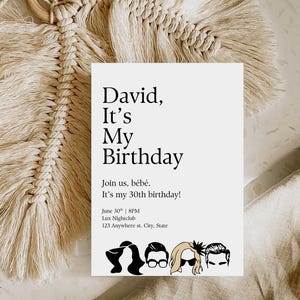 Schitts Creek Geburtstagseinladung Vorlage, 30.Geburtstag einladen, 30.Geburtstagskarte, Death to my 20s, 30.Geburtstagskarte