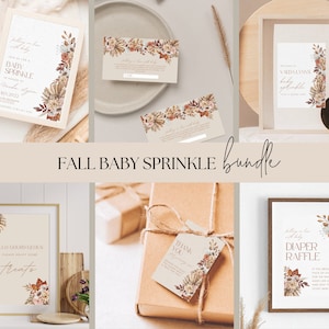 Fall Baby Sprinkle, Baby Sprinkle Invitation, Baby Girl Sprinkle, Baby Sprinkle Invite, Sprinkle Invitation, Fall Sprinkle Template