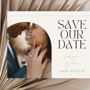 Save The Date Magnet, Photo Save The Date, Formal Save The Date, Minimal Save The Date, Fall Save The Date, Boho Wedding Invite