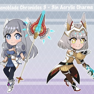 Xenoblade Chronicles 3 3.0&quot; Acrylic Double Sided Charms