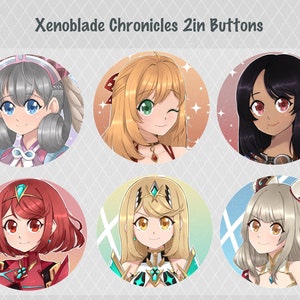 CLEARANCE - Xenoblade Chronicles 1 & 2 2&quot; Buttons
