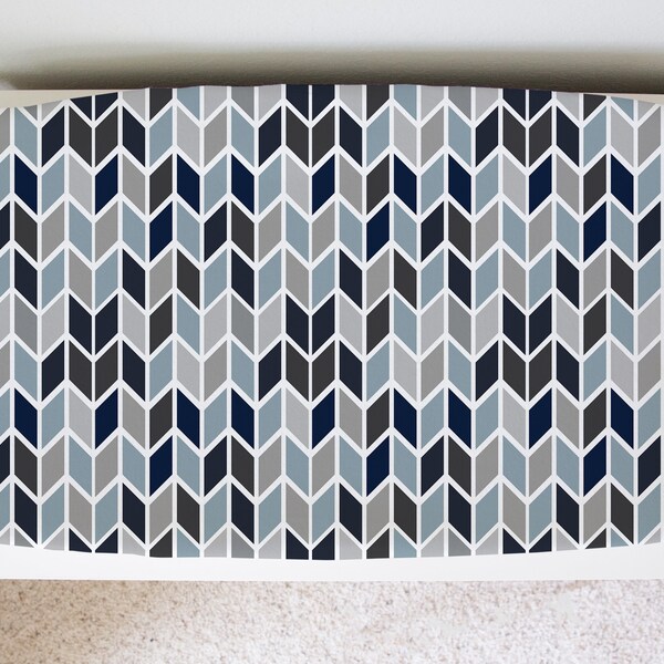 Chevron Changing Pad Cover Etsy