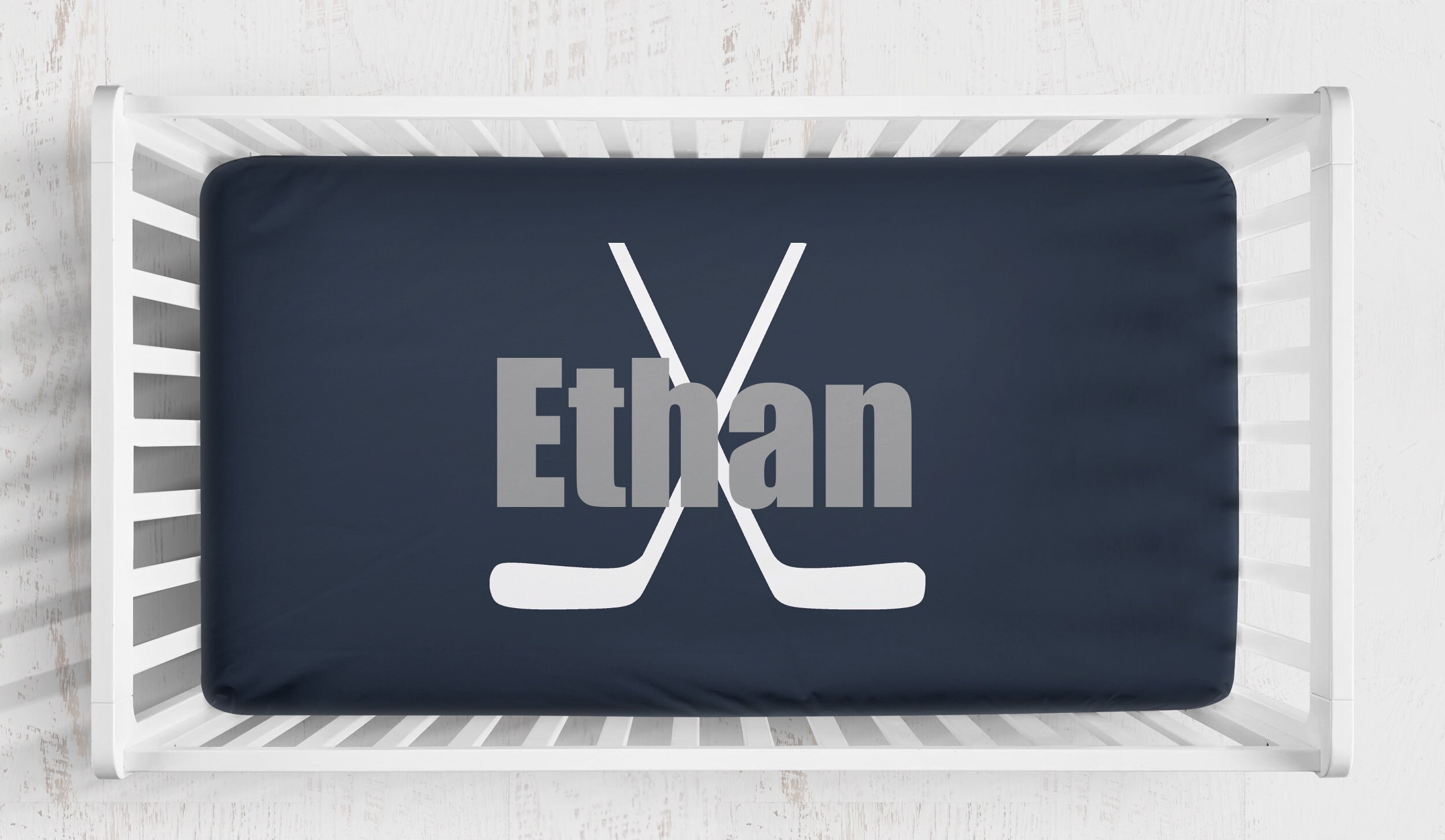 Hockey Crib Bedding Set Boy Crib Bedding Hockey Baby Etsy