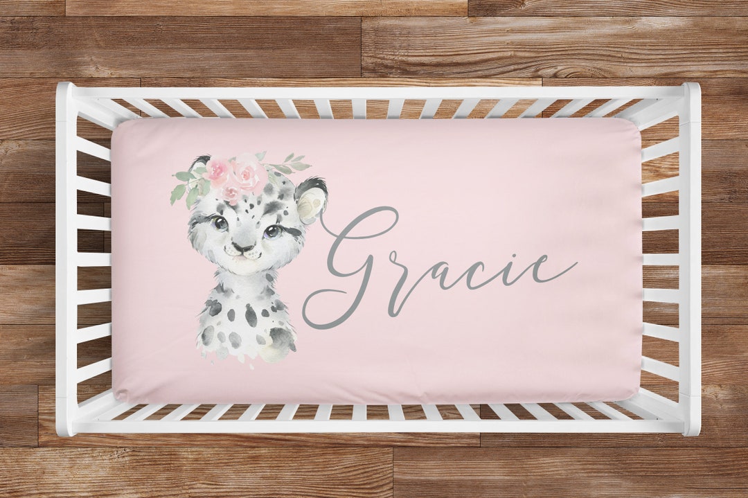 PERSONALIZED Crib Sheet Baby Girl Crib Sheet Crib Bedding Set Etsy
