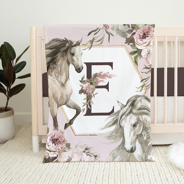 Horse Baby Blanket Etsy