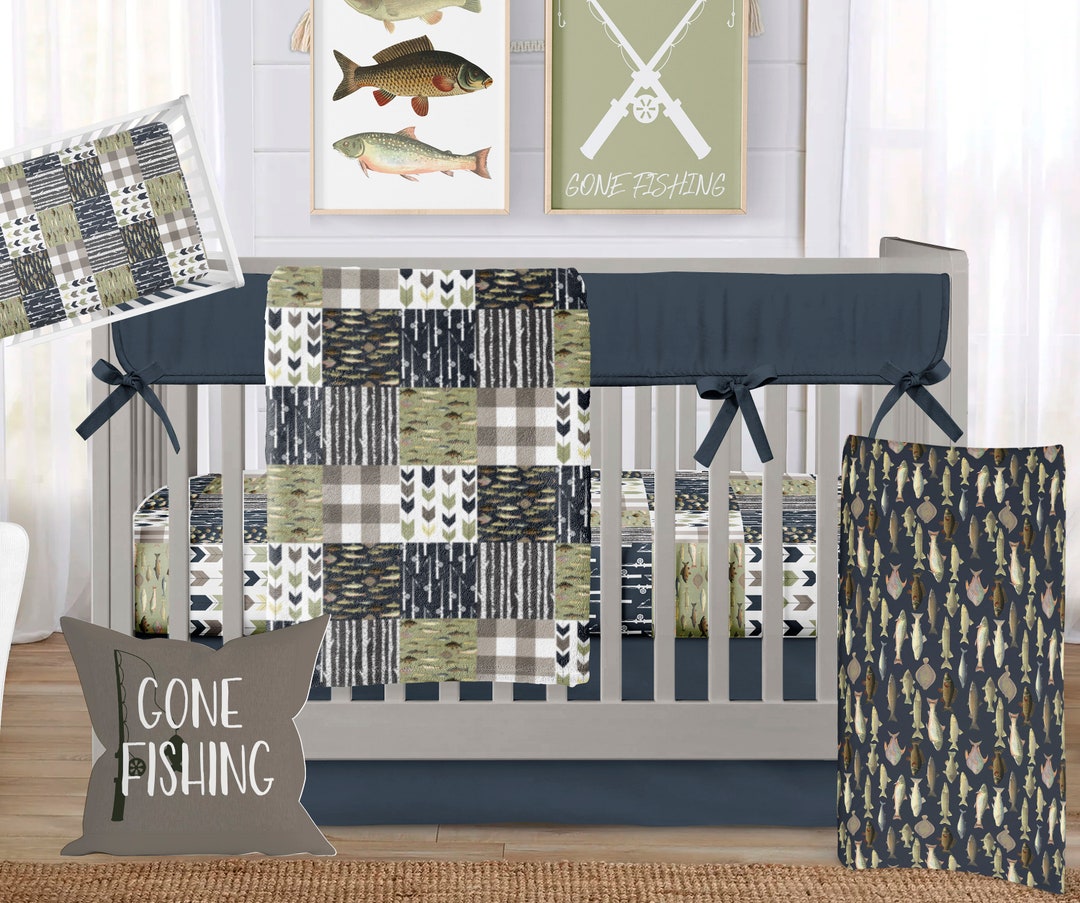 Fishing Crib Bedding Baby Boy Crib Bedding Set Fishing Nursery